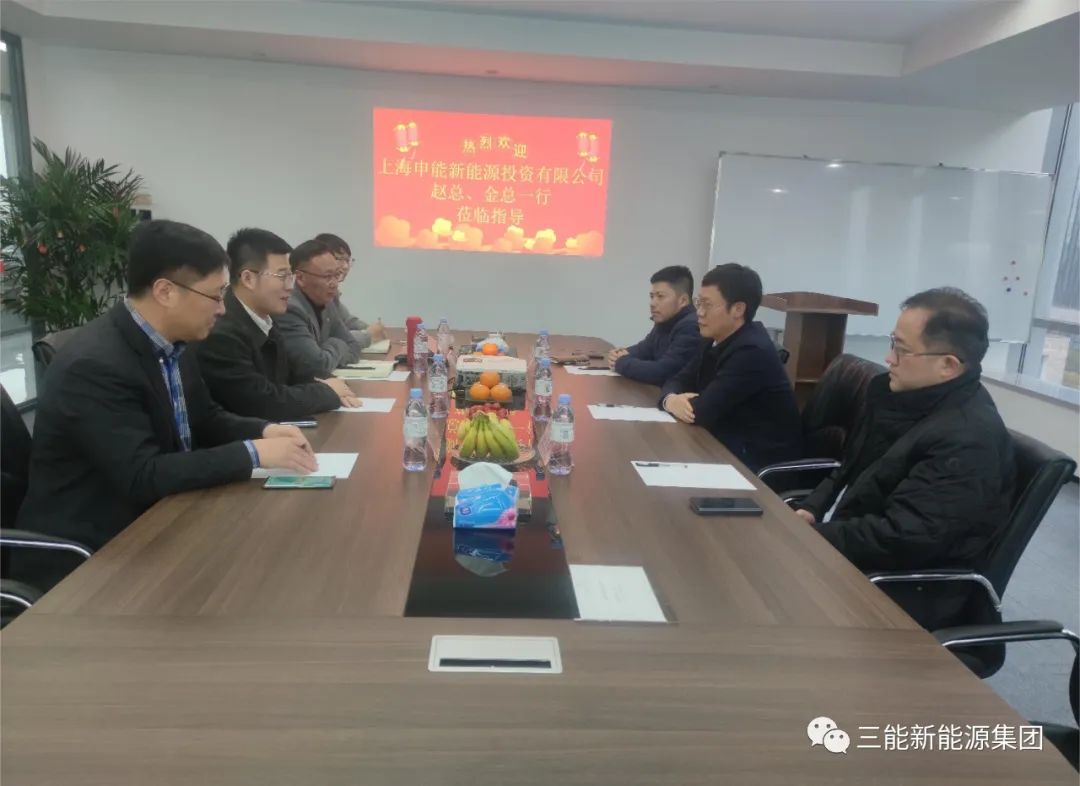 上海申能新能源领导一行来访全网担保网集团合作交流